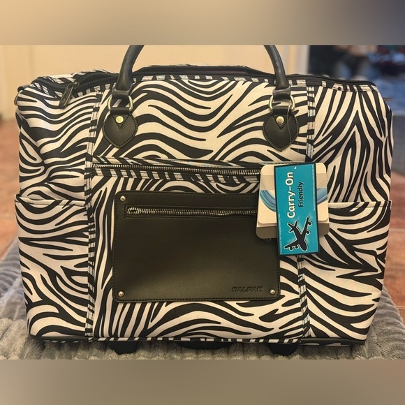 Calpak Handbags - Calpak Zebra Print Carry-On Bag